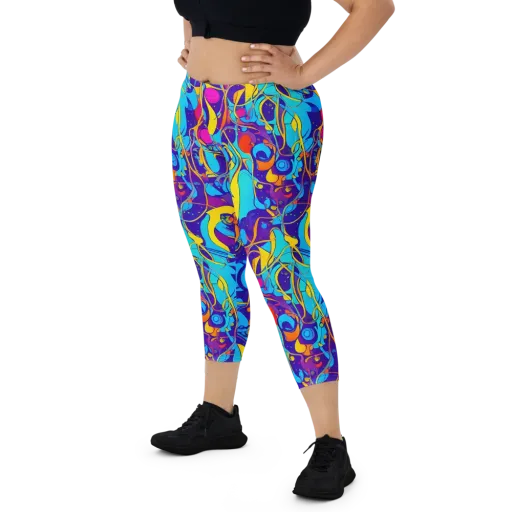 Spectral Tangle on a Capri Leggings