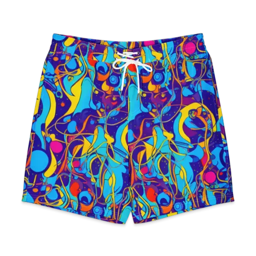 Spectral Tangle on a Men's Board Shorts