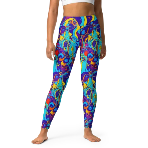 Spectral Tangle on a Yoga Leggings