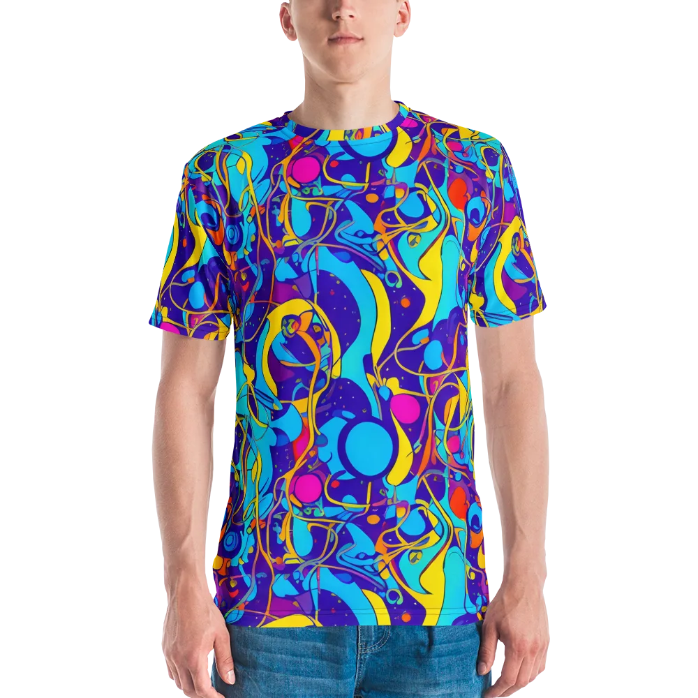 Spectral Tangle on Men's Crew Neck T-Shirt — Front
