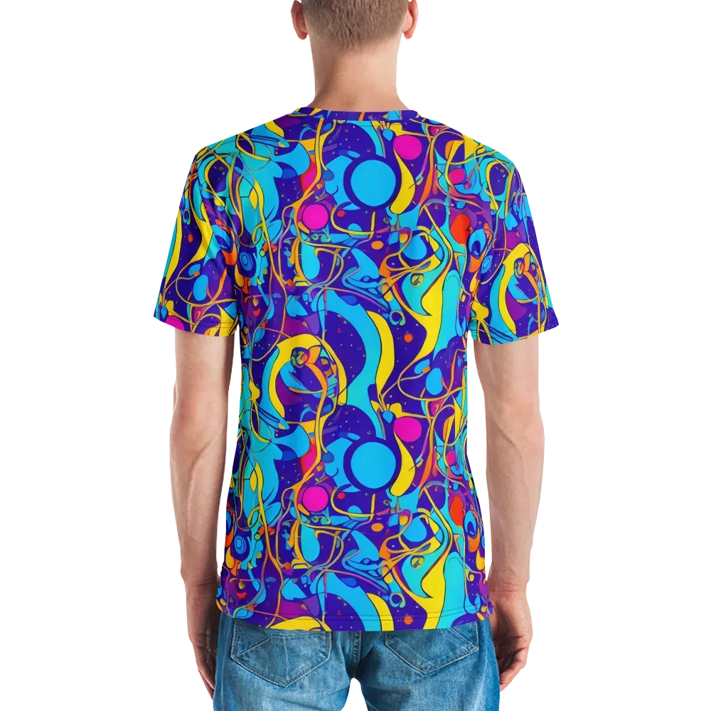 Spectral Tangle on Men's Crew Neck T-Shirt — Back