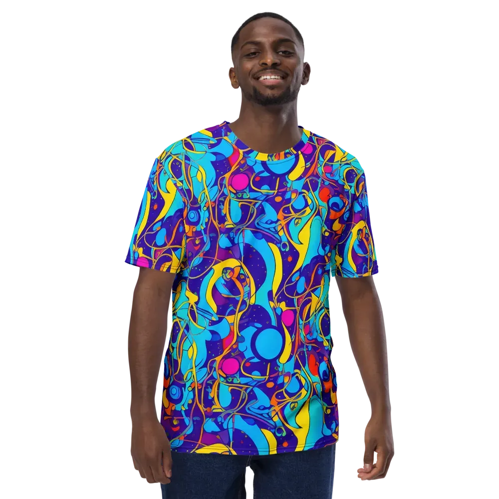 Spectral Tangle on Men's Crew Neck T-Shirt — Front