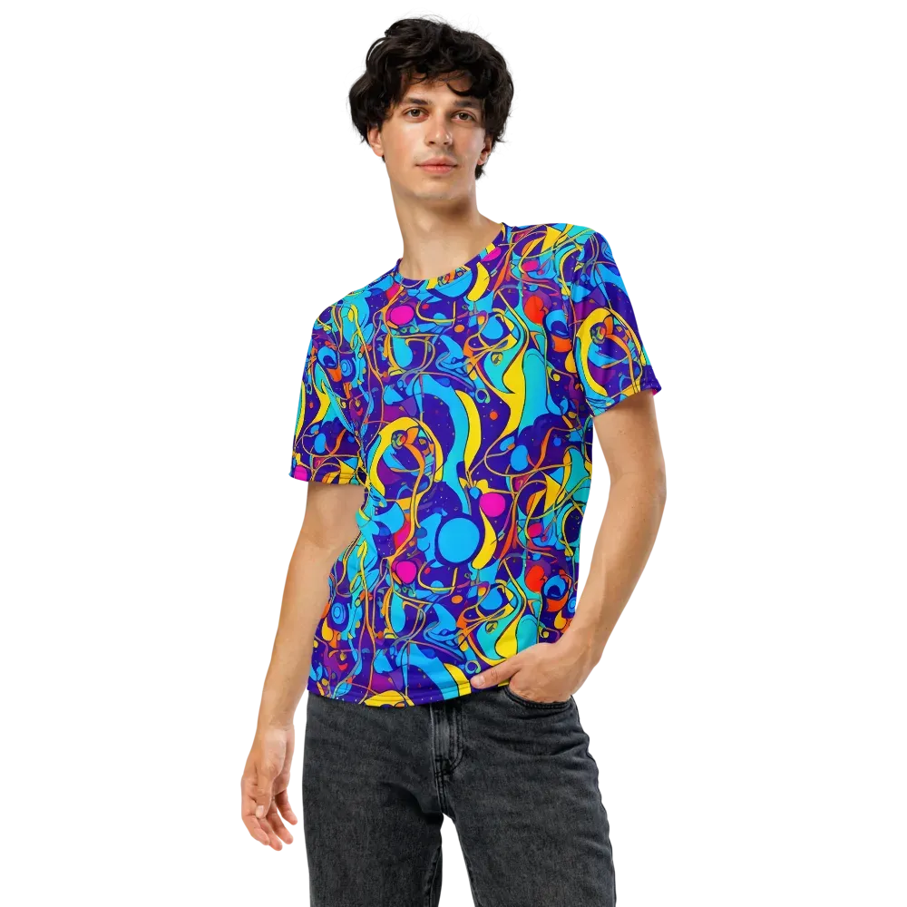Spectral Tangle on Men's Crew Neck T-Shirt — Front