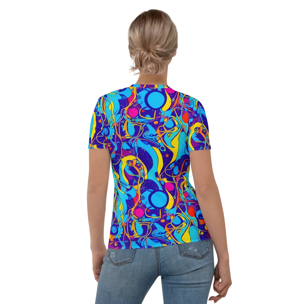 Spectral Tangle on Women's Crew Neck T-Shirt — Back