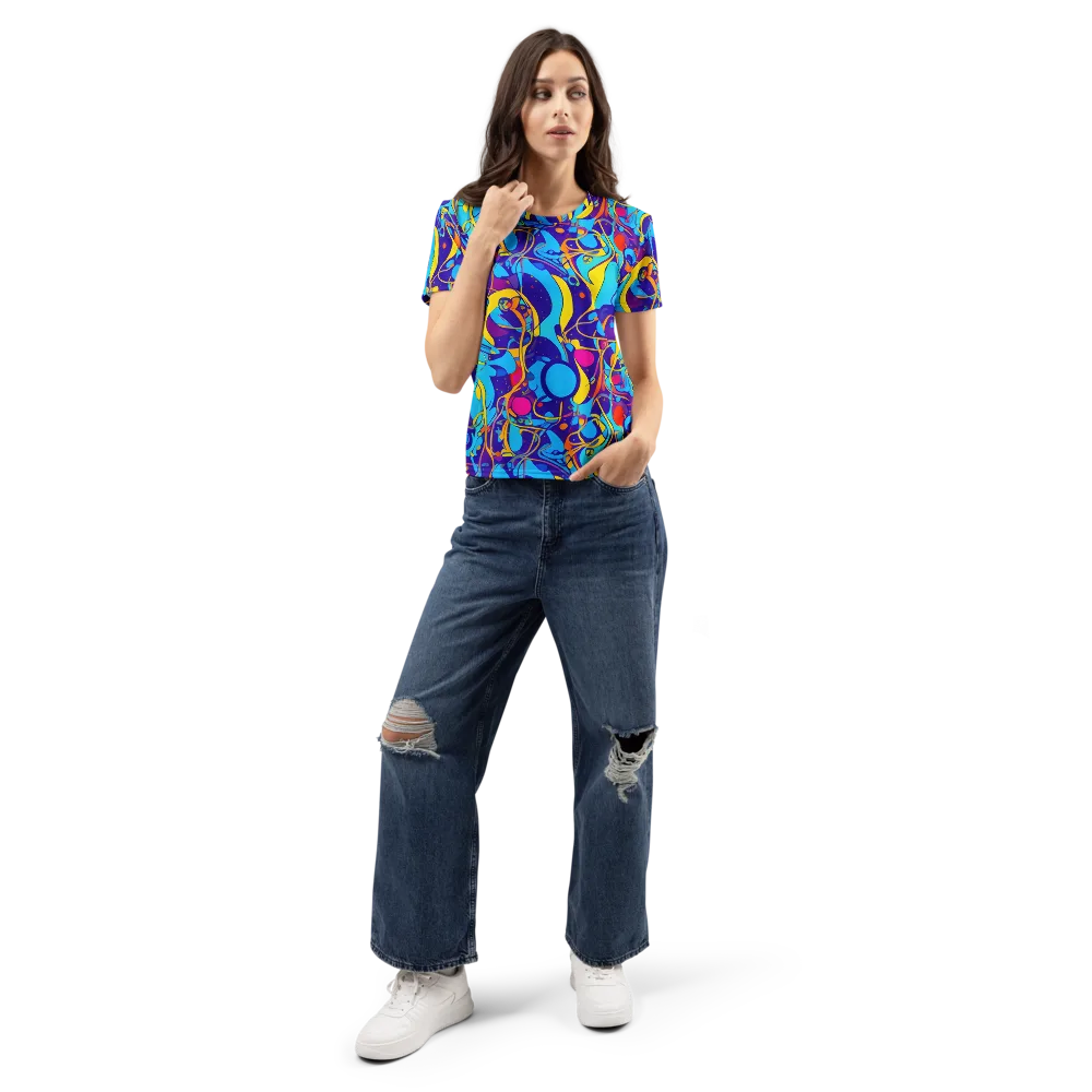 Spectral Tangle on Women's Crew Neck T-Shirt — Front