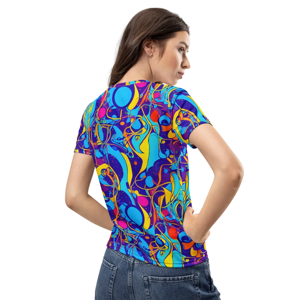 Spectral Tangle on Women's Crew Neck T-Shirt — Back