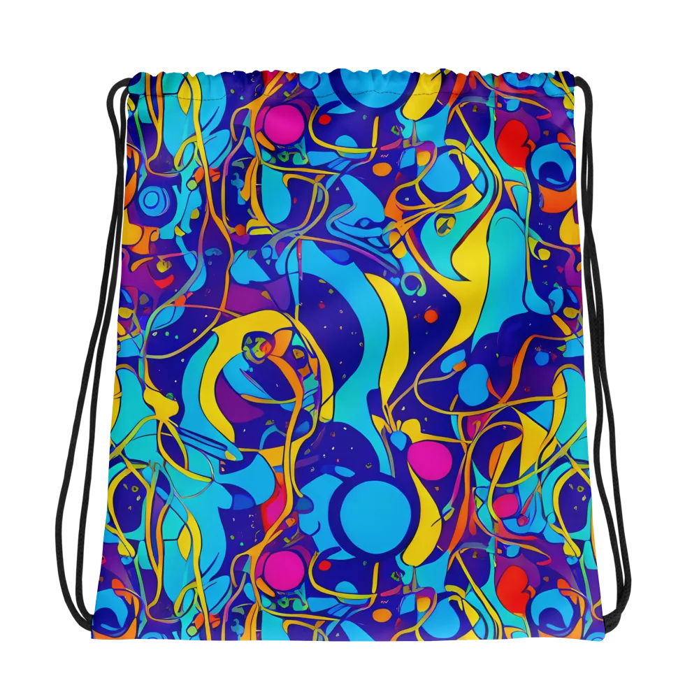 Spectral Tangle on Drawstring Bag — Photo