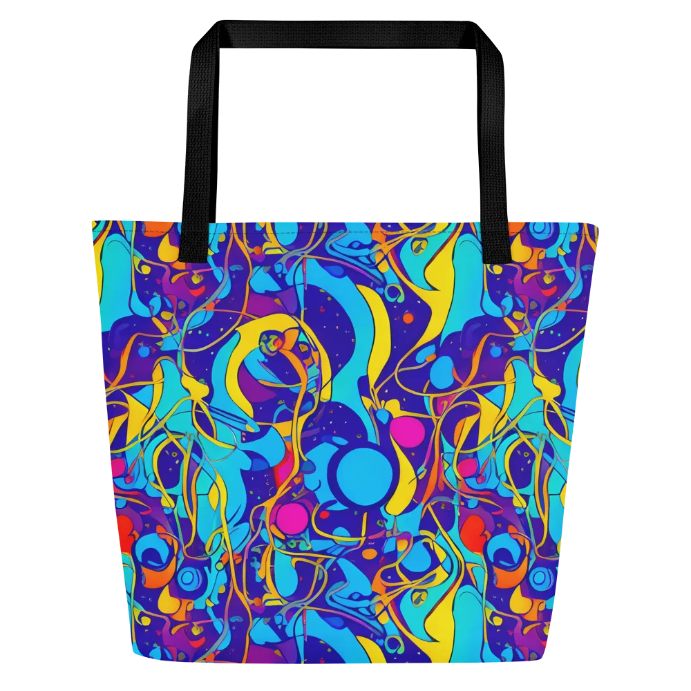 Spectral Tangle on Large Tote Bag W/ Pocket — Front