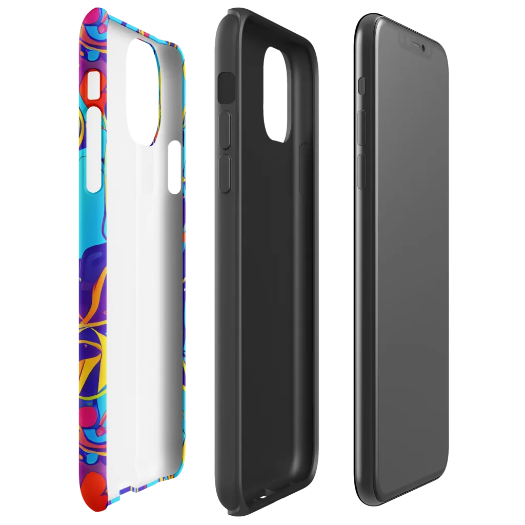 Spectral Tangle on Tough Case for iPhone® — Right
