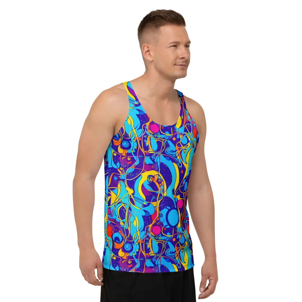 Spectral Tangle on Men's Tank Top — Right Front
