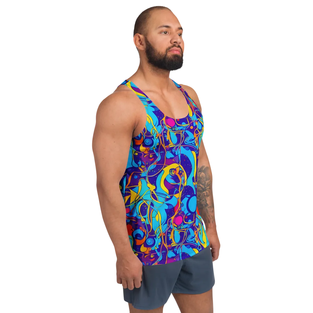 Spectral Tangle on Men's Tank Top — Right Front