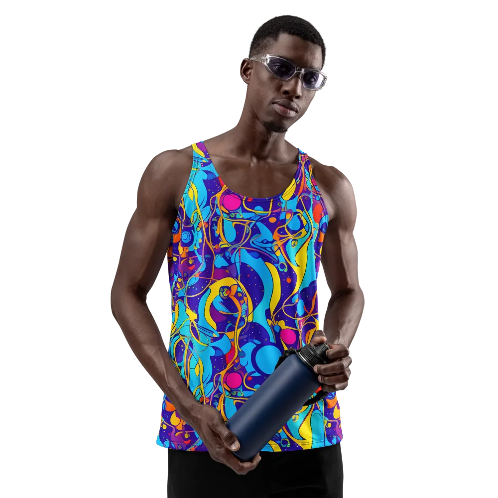 Spectral Tangle on Men's Tank Top — Front