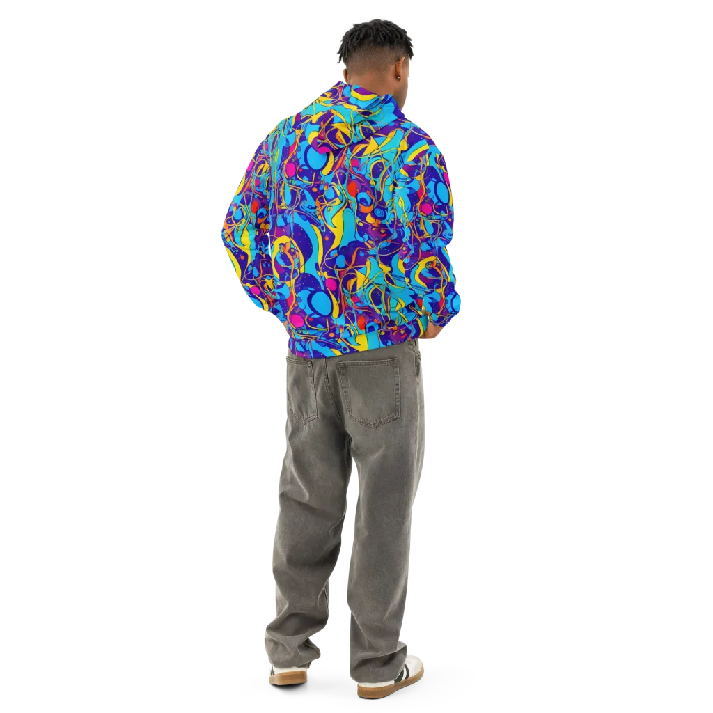Spectral Tangle on Cotton Hoodie — Back