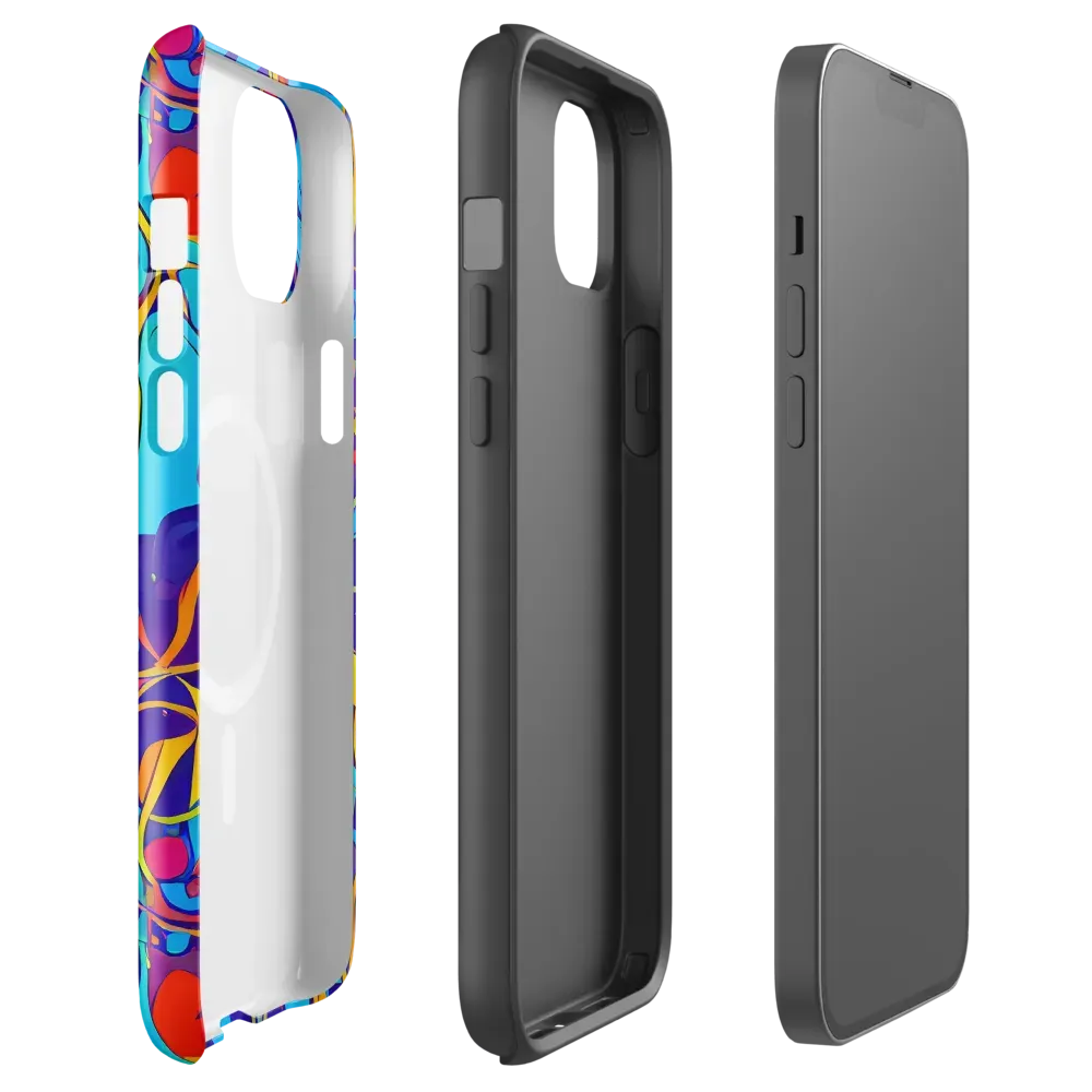 Spectral Tangle on MagSafe Tough Case for iPhone® — Front