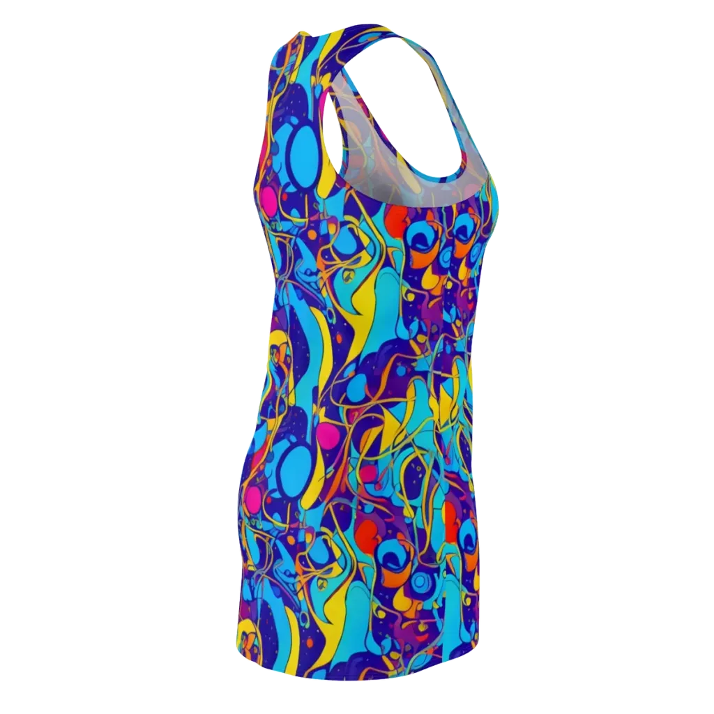 Spectral Tangle on Racerback Dress — Back Side