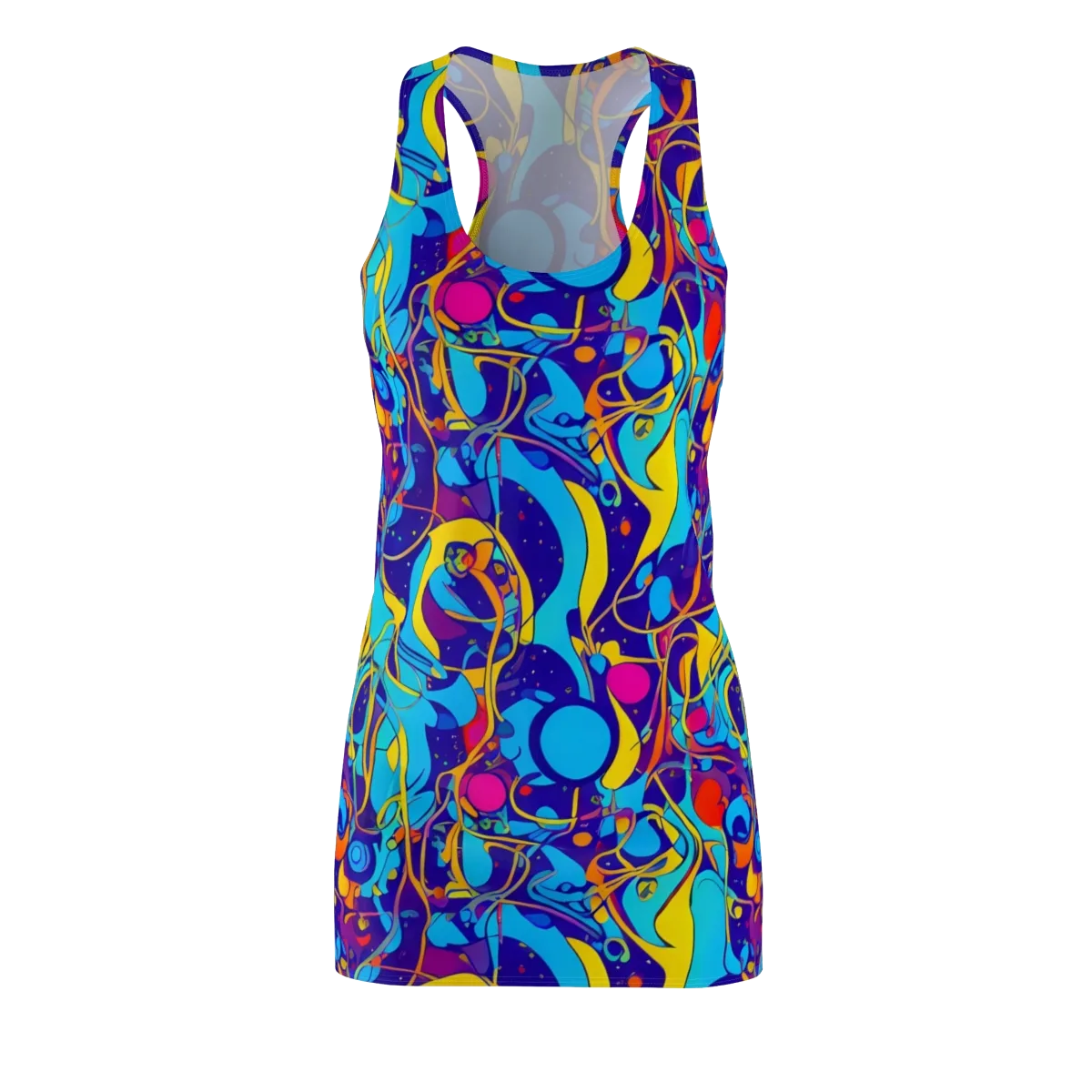 Spectral Tangle on Racerback Dress — Front
