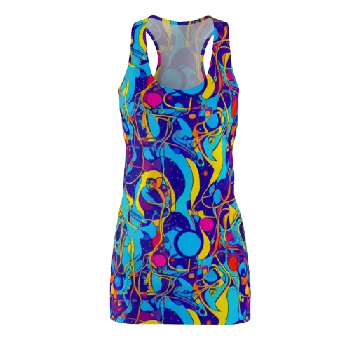 Spectral Tangle on a Racerback Dress