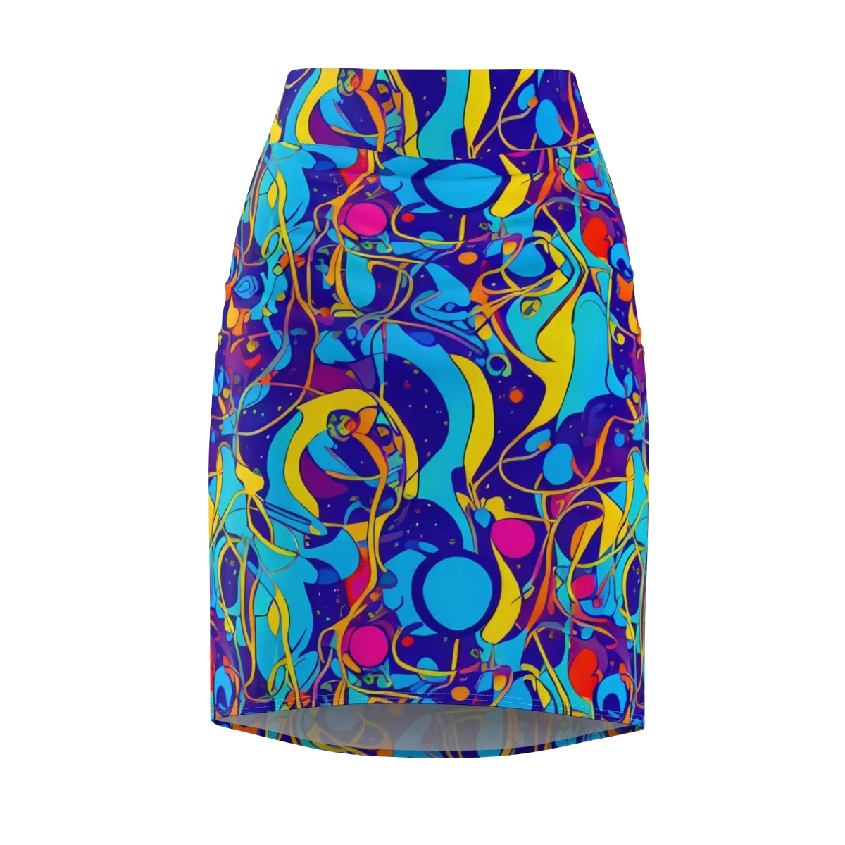 Spectral Tangle on Pencil Skirt — Front