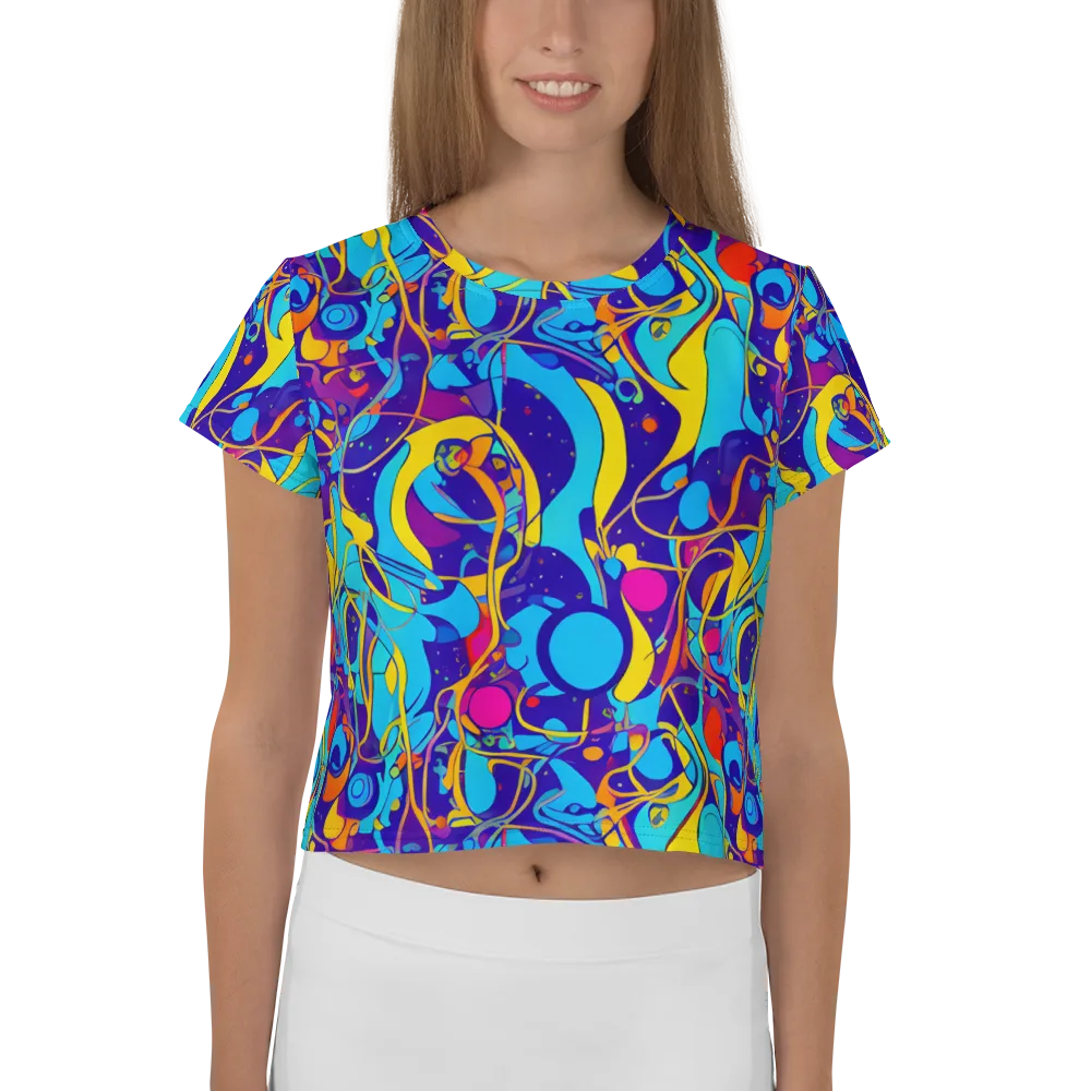 Spectral Tangle on Crop Tee — Front