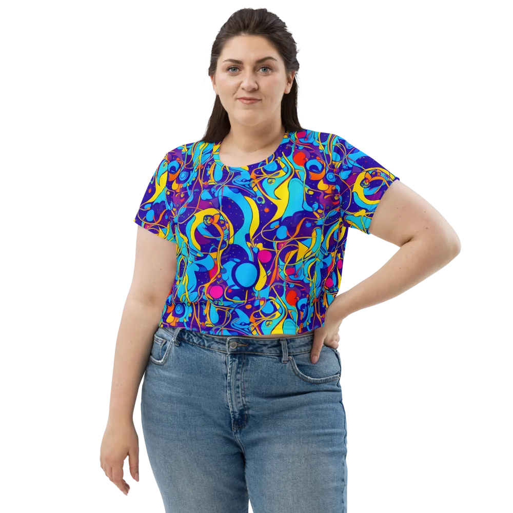 Spectral Tangle on Crop Tee — Front