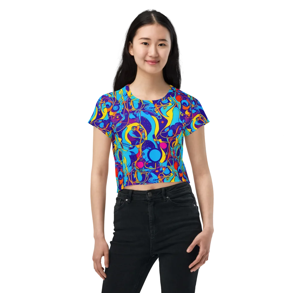 Spectral Tangle on Crop Tee — Front