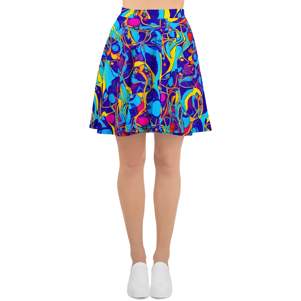 Spectral Tangle on Skater Skirt — Front