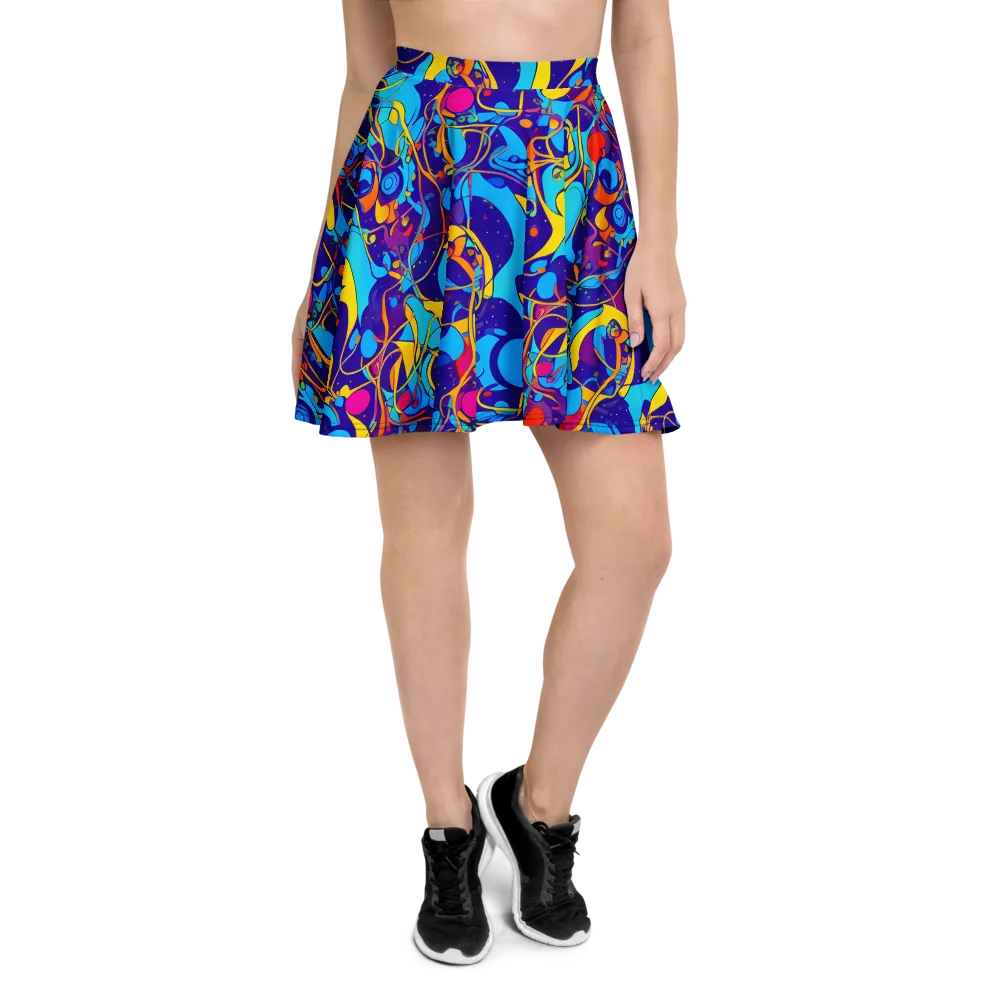 Spectral Tangle on Skater Skirt — Front
