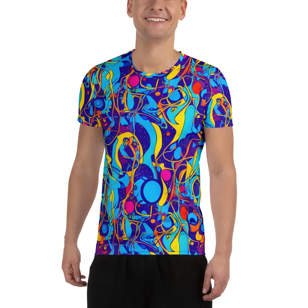 Spectral Tangle on Men's Athletic T-Shirt — Front