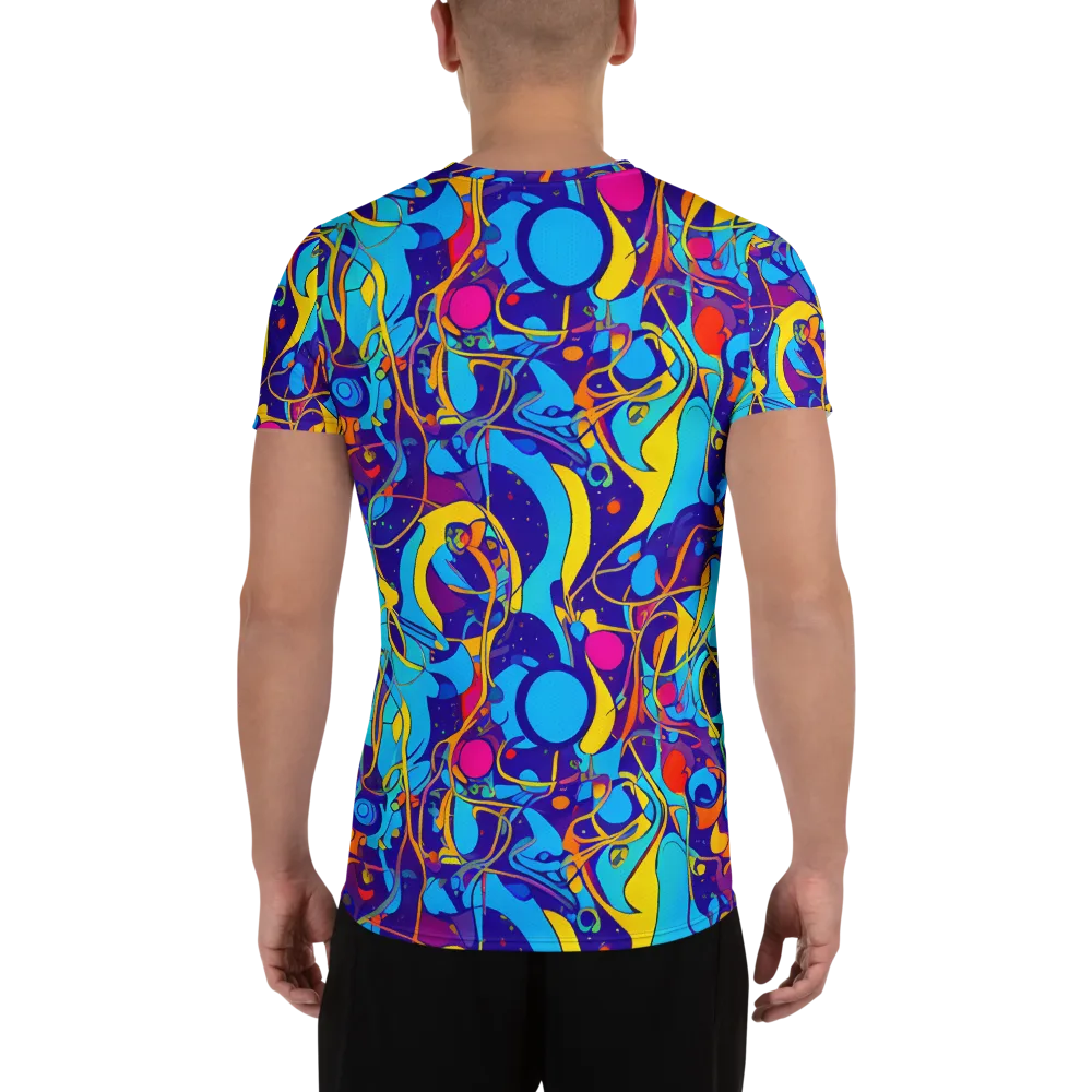 Spectral Tangle on Men's Athletic T-Shirt — Back