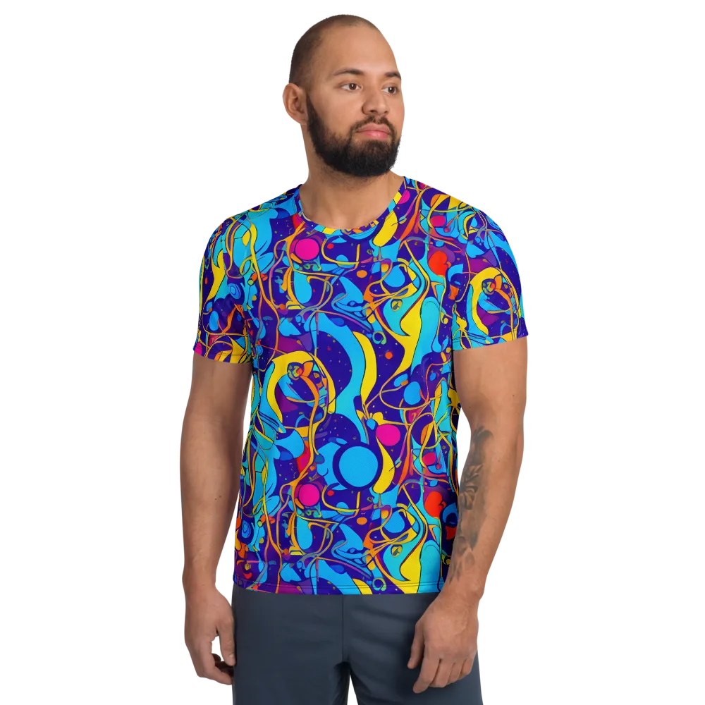 Spectral Tangle on Men's Athletic T-Shirt — Front