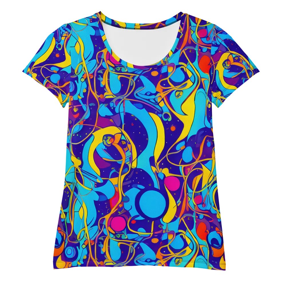 Spectral Tangle on Women's Athletic T-Shirt — Front