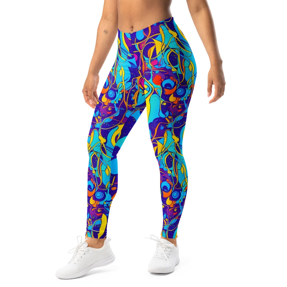 Spectral Tangle on Leggings — Left Front