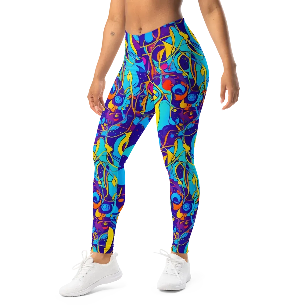 Spectral Tangle on Leggings — Left Front