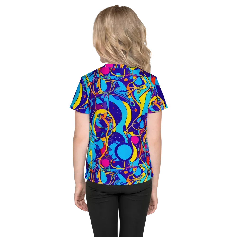 Spectral Tangle on Kids Crew Neck T-Shirt — Back