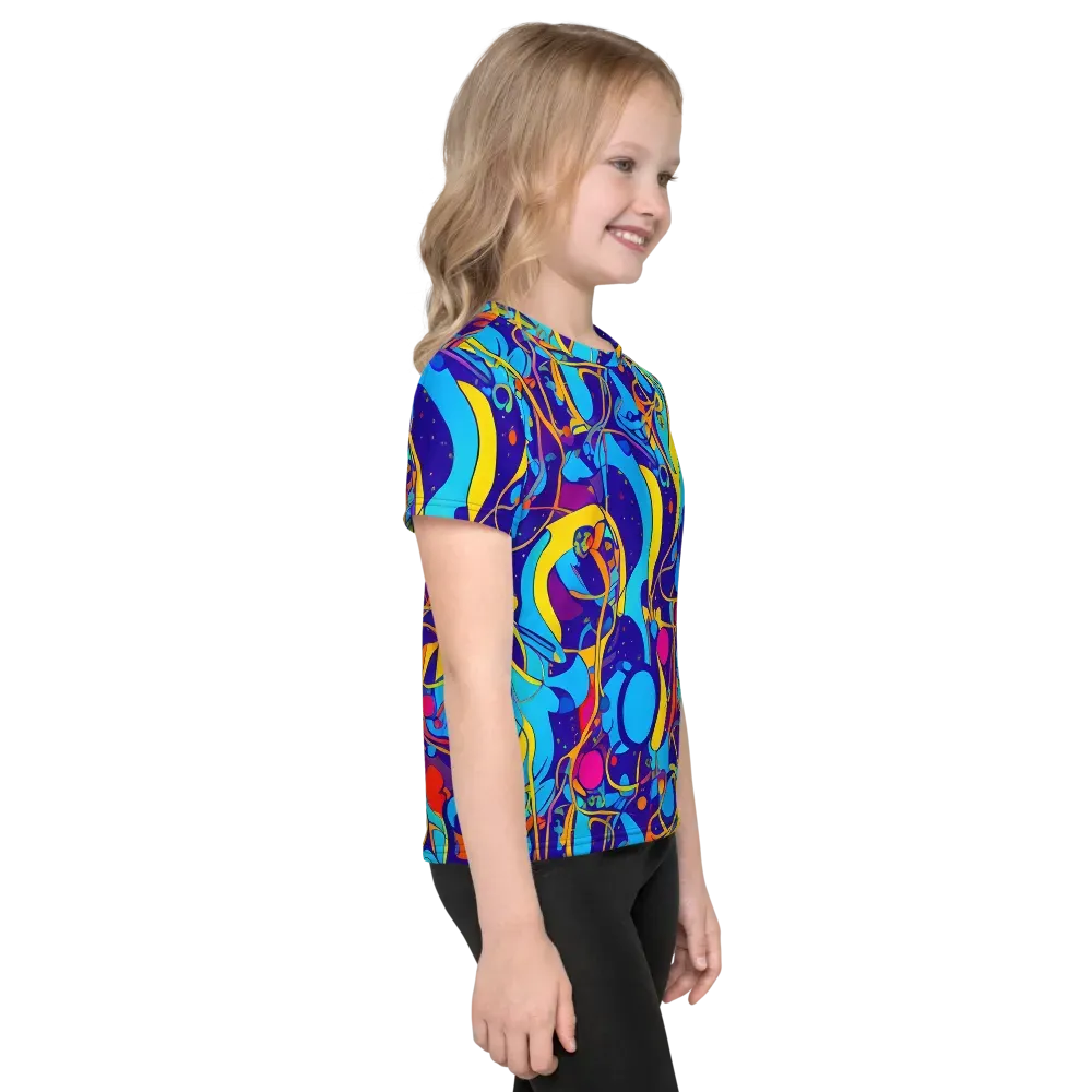 Spectral Tangle on Kids Crew Neck T-Shirt — Right