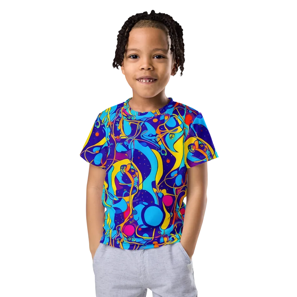 Spectral Tangle on Kids Crew Neck T-Shirt — Front