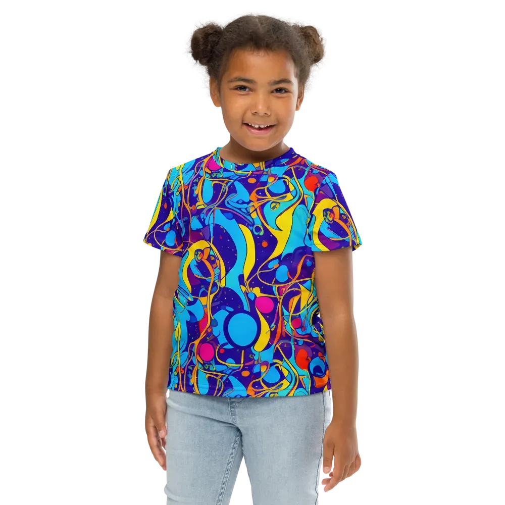 Spectral Tangle on Kids Crew Neck T-Shirt — Front