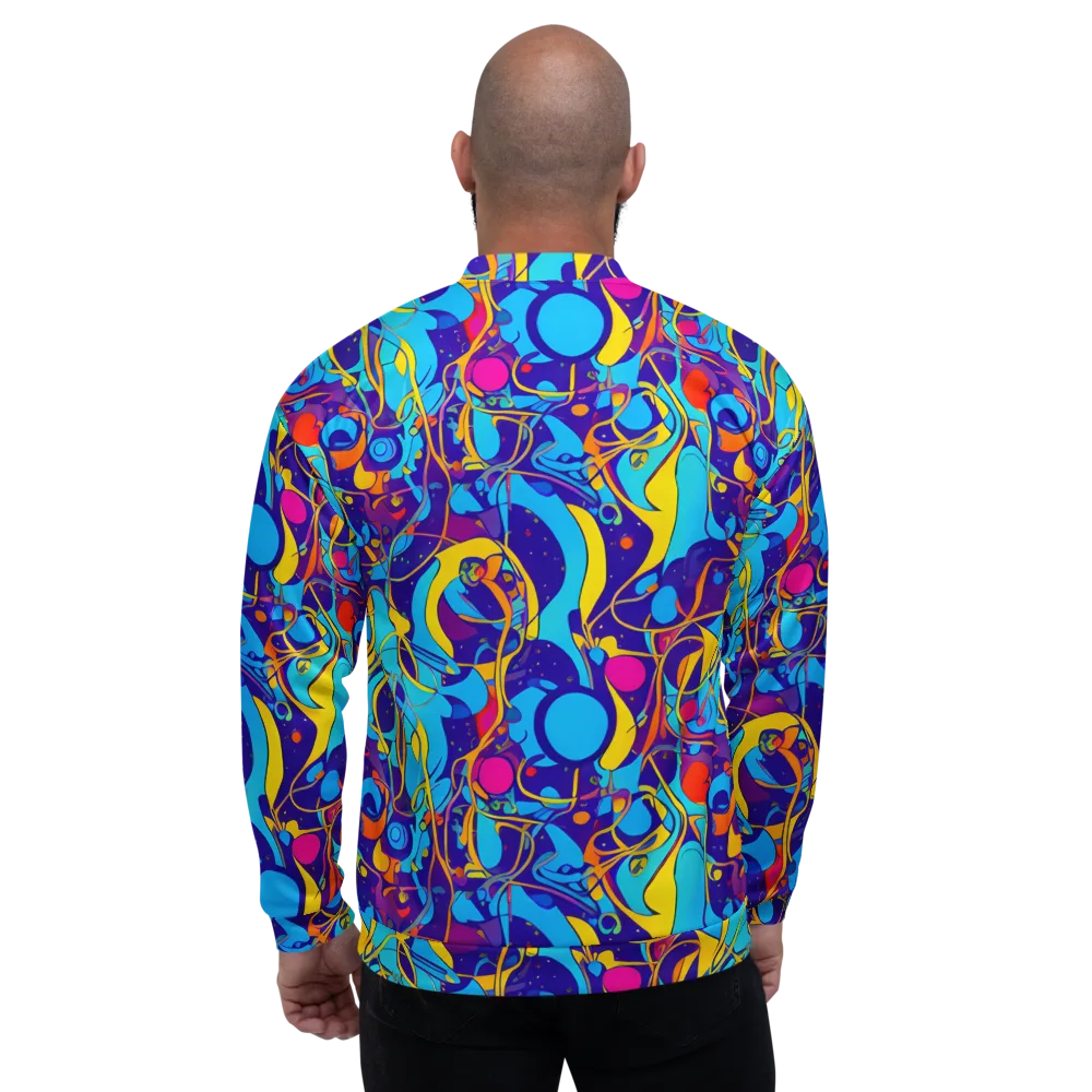 Spectral Tangle on Bomber Jacket — Back
