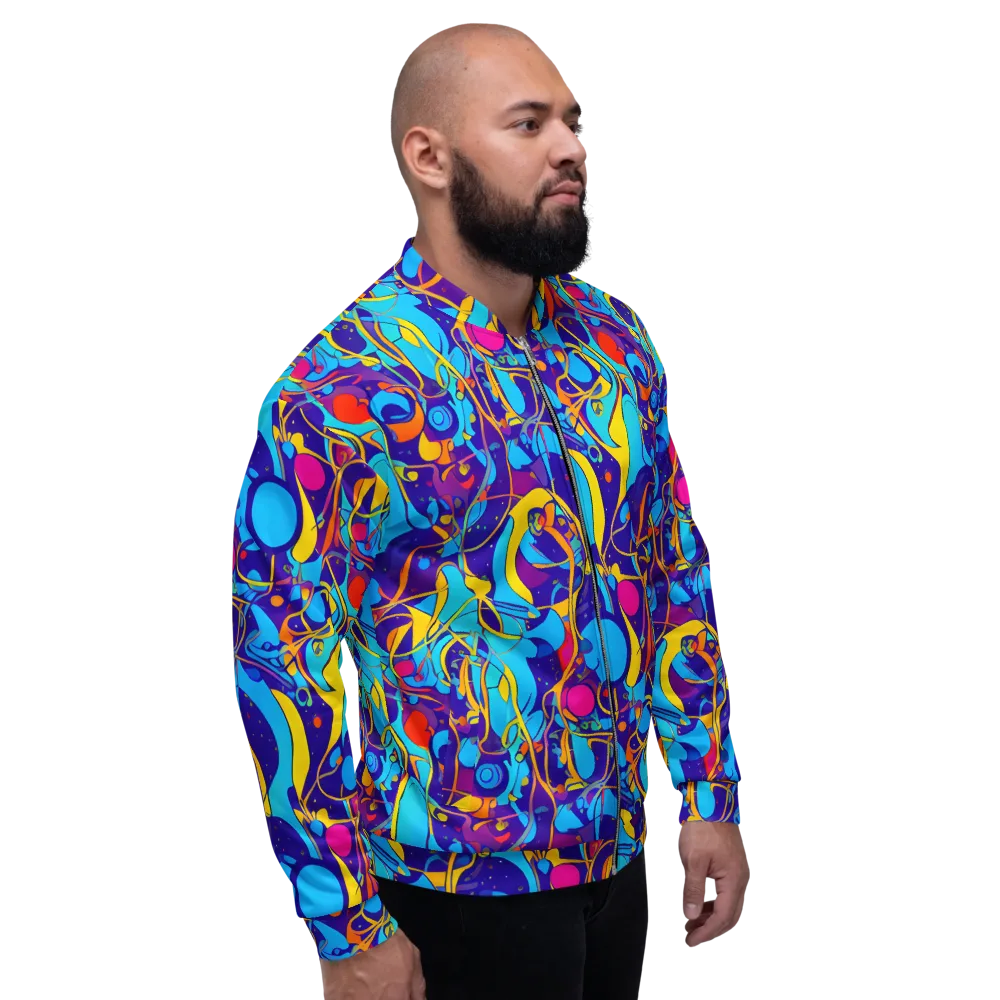 Spectral Tangle on Bomber Jacket — Right