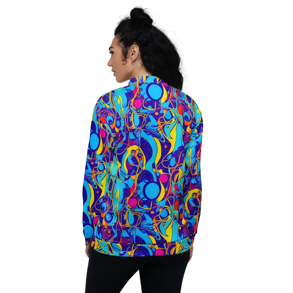 Spectral Tangle on Bomber Jacket — Back