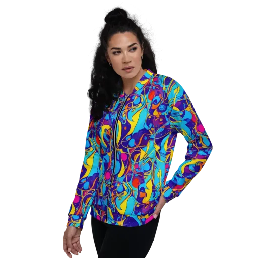 Spectral Tangle on a Bomber Jacket