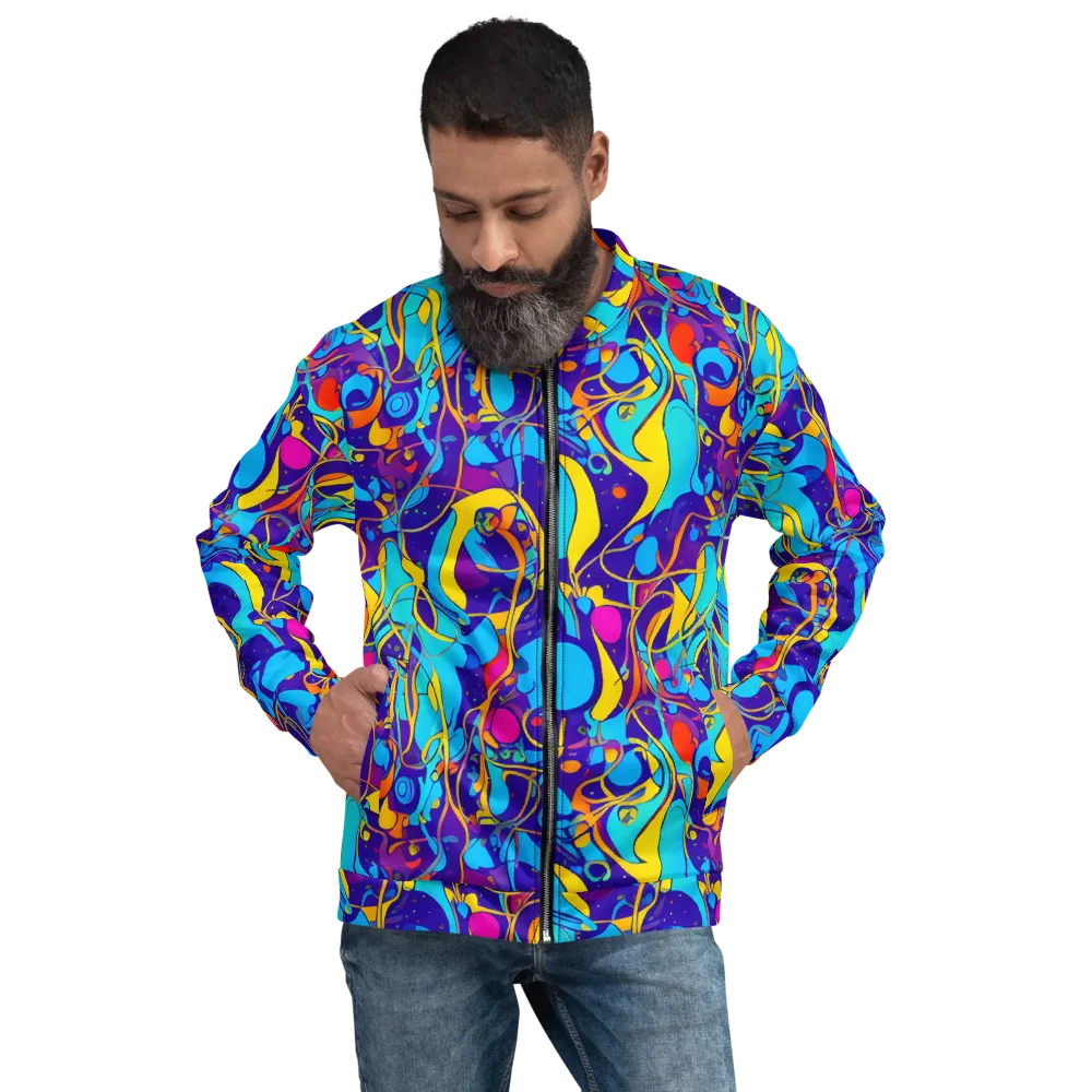 Spectral Tangle on Bomber Jacket — Front