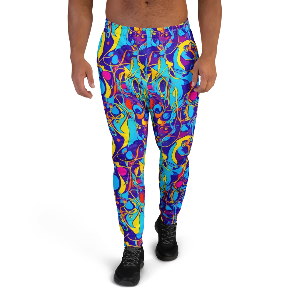 Spectral Tangle on Men's Joggers — Front