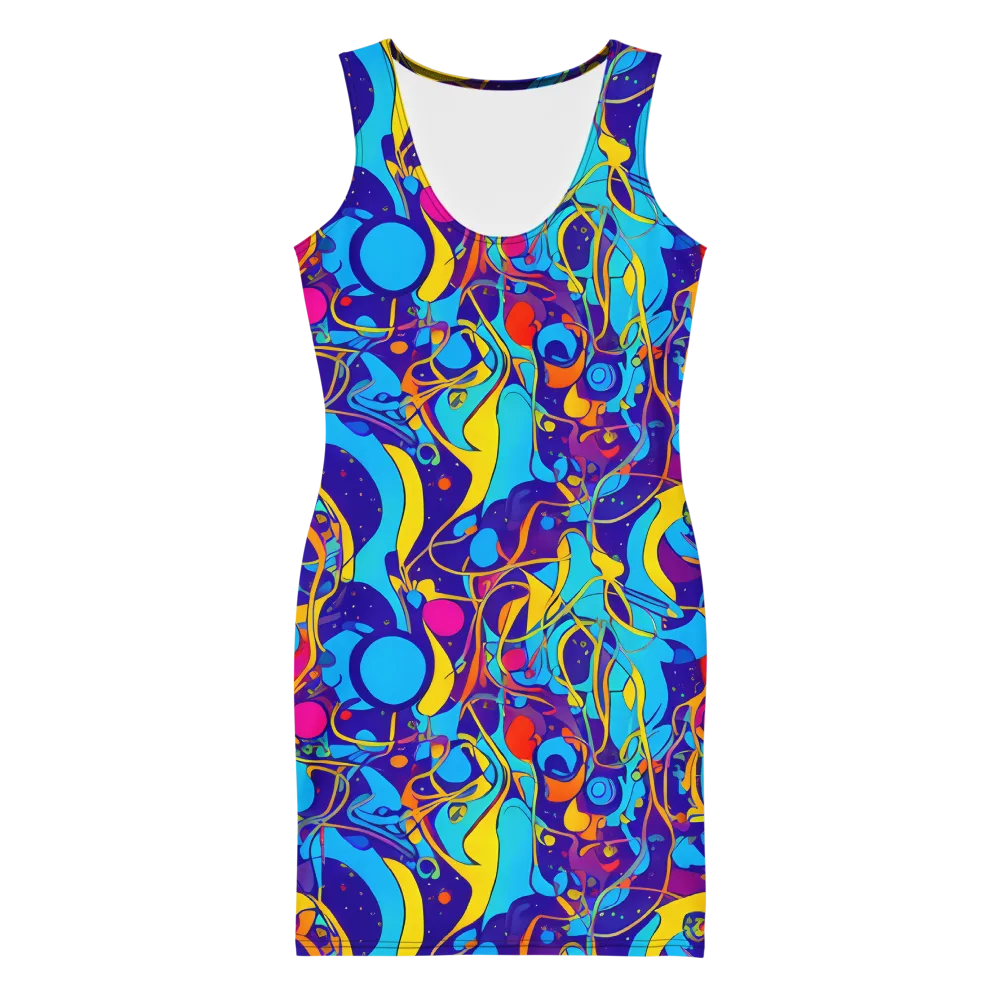 Spectral Tangle on Bodycon Dress — Front