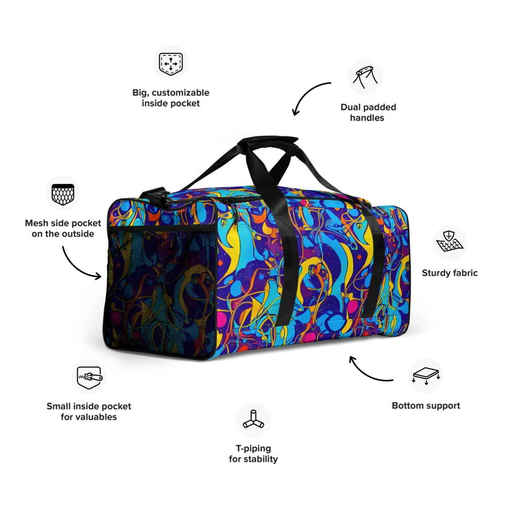 Spectral Tangle on Duffle Bag — Right Front