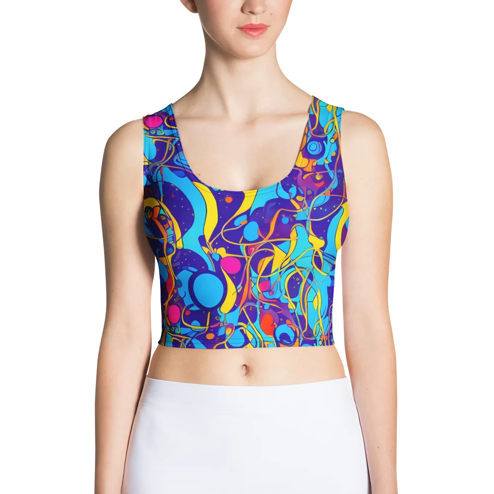 Spectral Tangle on Crop Top — Front