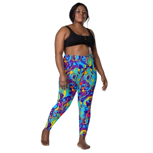 Spectral Tangle on a Leggings with Pockets