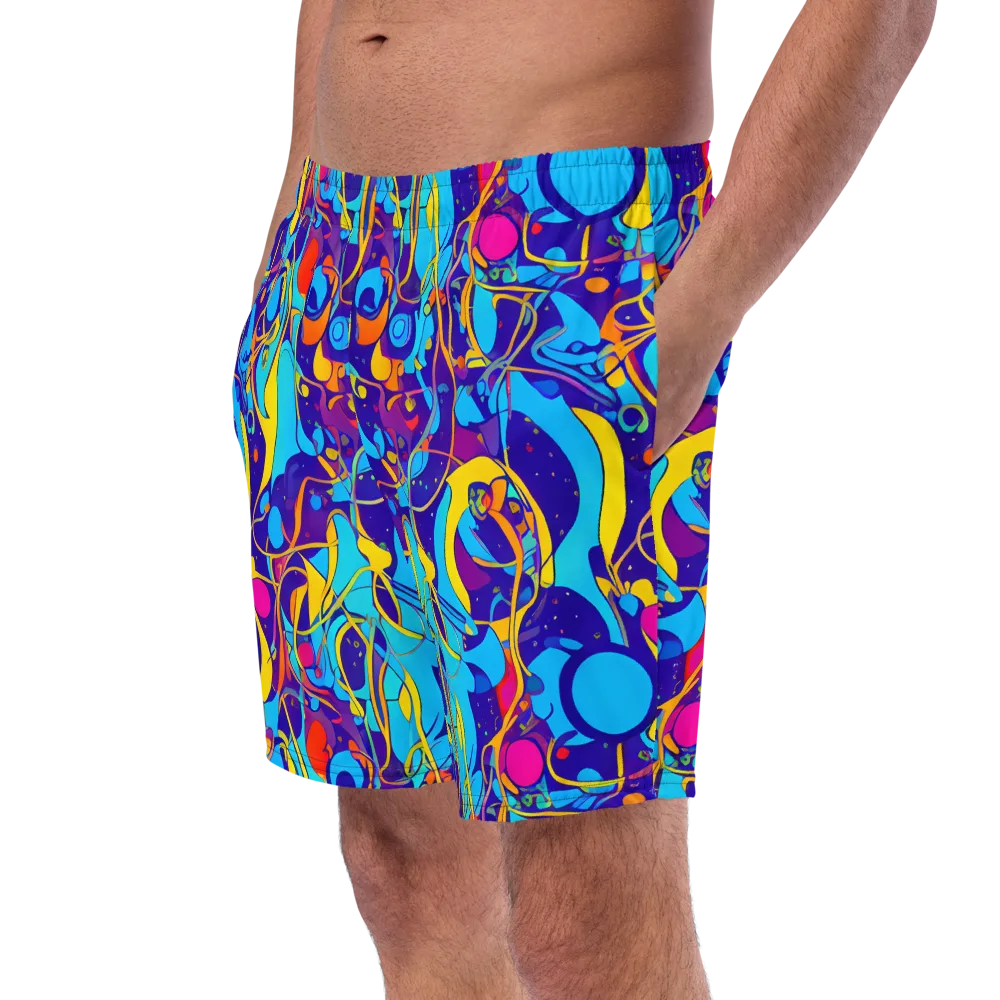 Spectral Tangle on Swim Trunks — Left Front