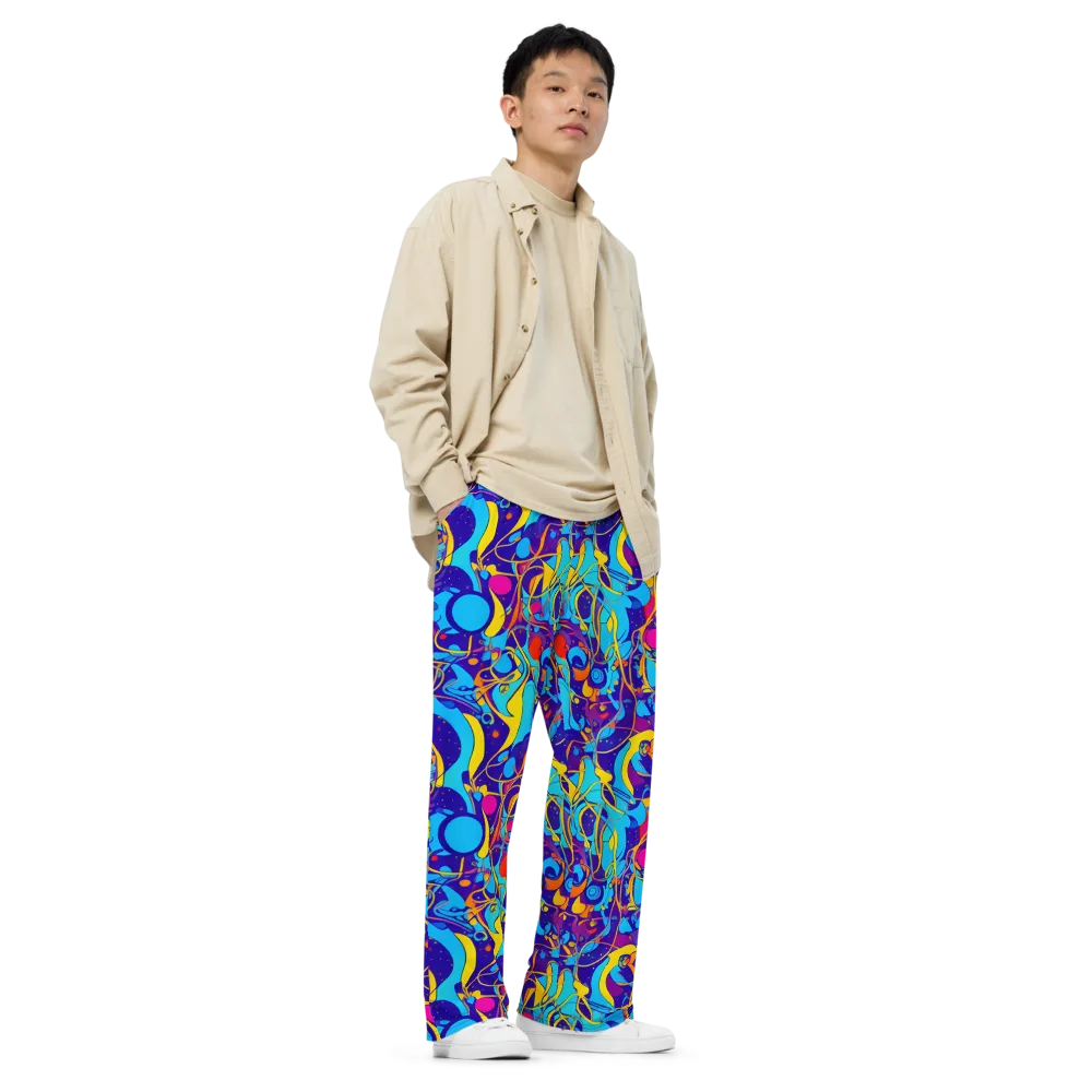 Spectral Tangle on Wide-Leg Pants — Right Front