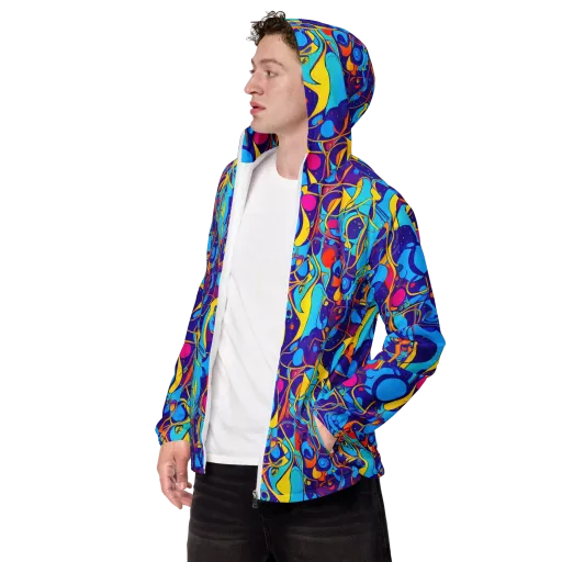 Spectral Tangle on a Men's Windbreaker